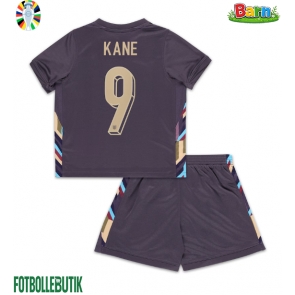 England Harry Kane #9 Bortaställ Barn EM 2024 Kortärmad (+ Korta byxor)